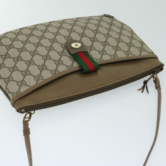 Gucci Ophidia Beige Canvas Shoulder Bag (Pre-Owned) - Picture 4 of 12